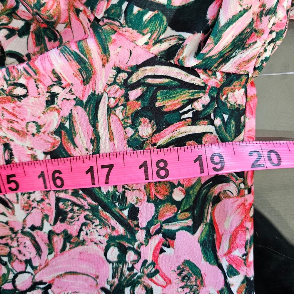 H&M Multicolor Floral Backless Front Slits  Midi Dress 8 - Picture 7 of 8